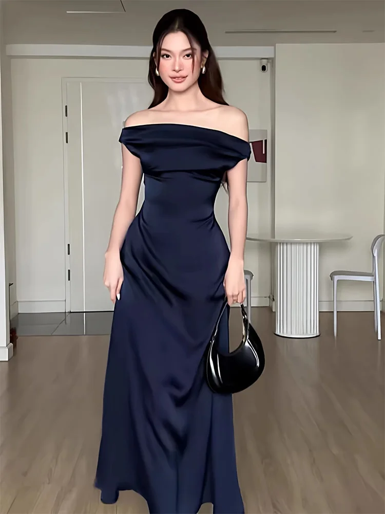 Elegant Satin Gown with One Shoulder Design And Waist-Cinching Detail for plus Size Women Stylish Summer Dress for Formal Occ...
Elegant Satin Gown with One Shoulder Design And Waist-Cinching Detail for plus Size Women Stylish Summer Dress for Formal Occ...