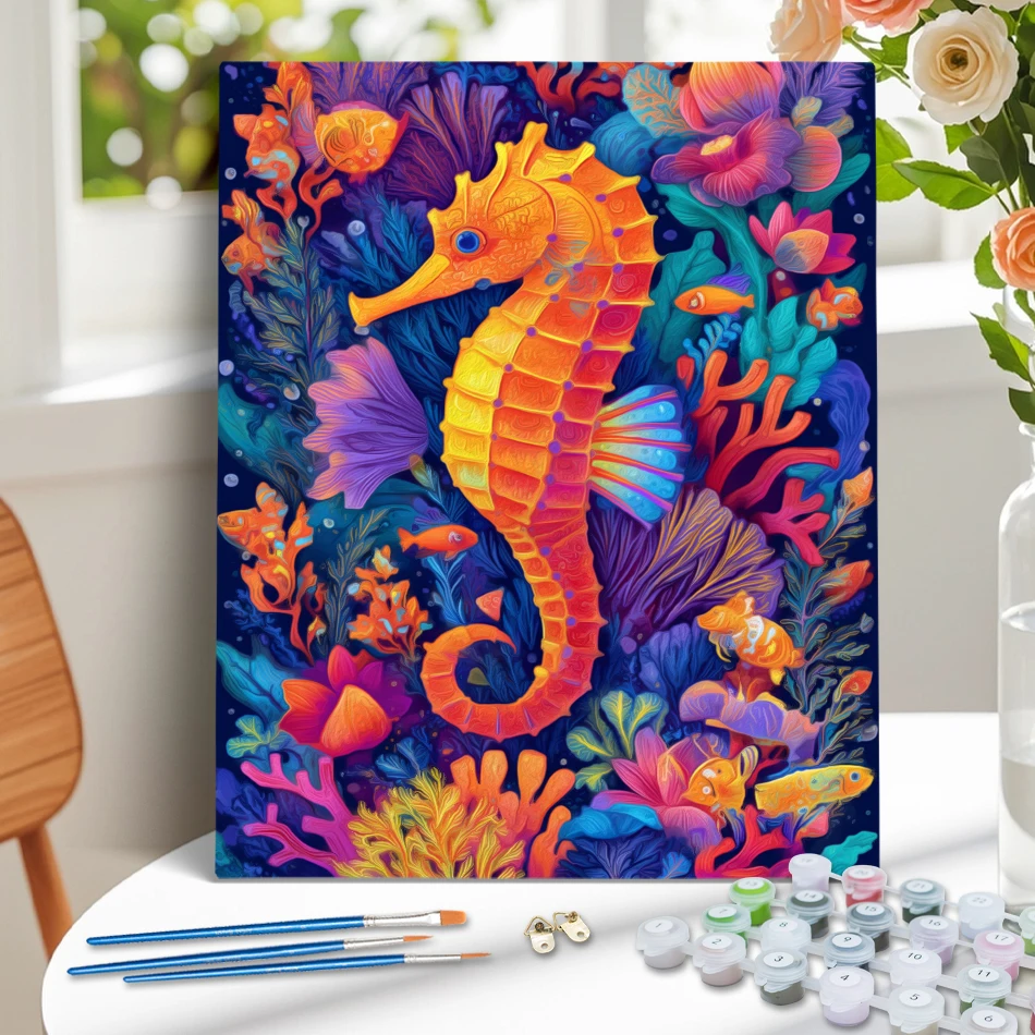 RUOPOTY Painting By Numbers Marine animals seahorses turtles Decorative Paintings Pictures By Numbers Drawing Canvas Home Decor
RUOPOTY Painting By Numbers Marine animals seahorses turtles Decorative Paintings Pictures By Numbers Drawing Canvas Home Decor