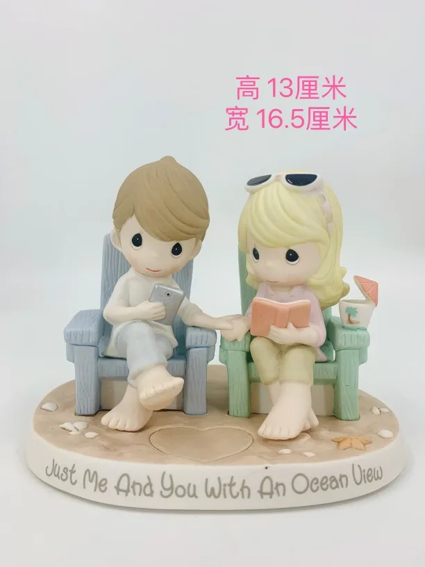 "Just Me and You with An Ocean View" Precious Moments Boy and Girl Figurine Ceramic Home Ornaments Children's Room Decoration
"Just Me and You with An Ocean View" Precious Moments Boy and Girl Figurine Ceramic Home Ornaments Children's Room Decoration