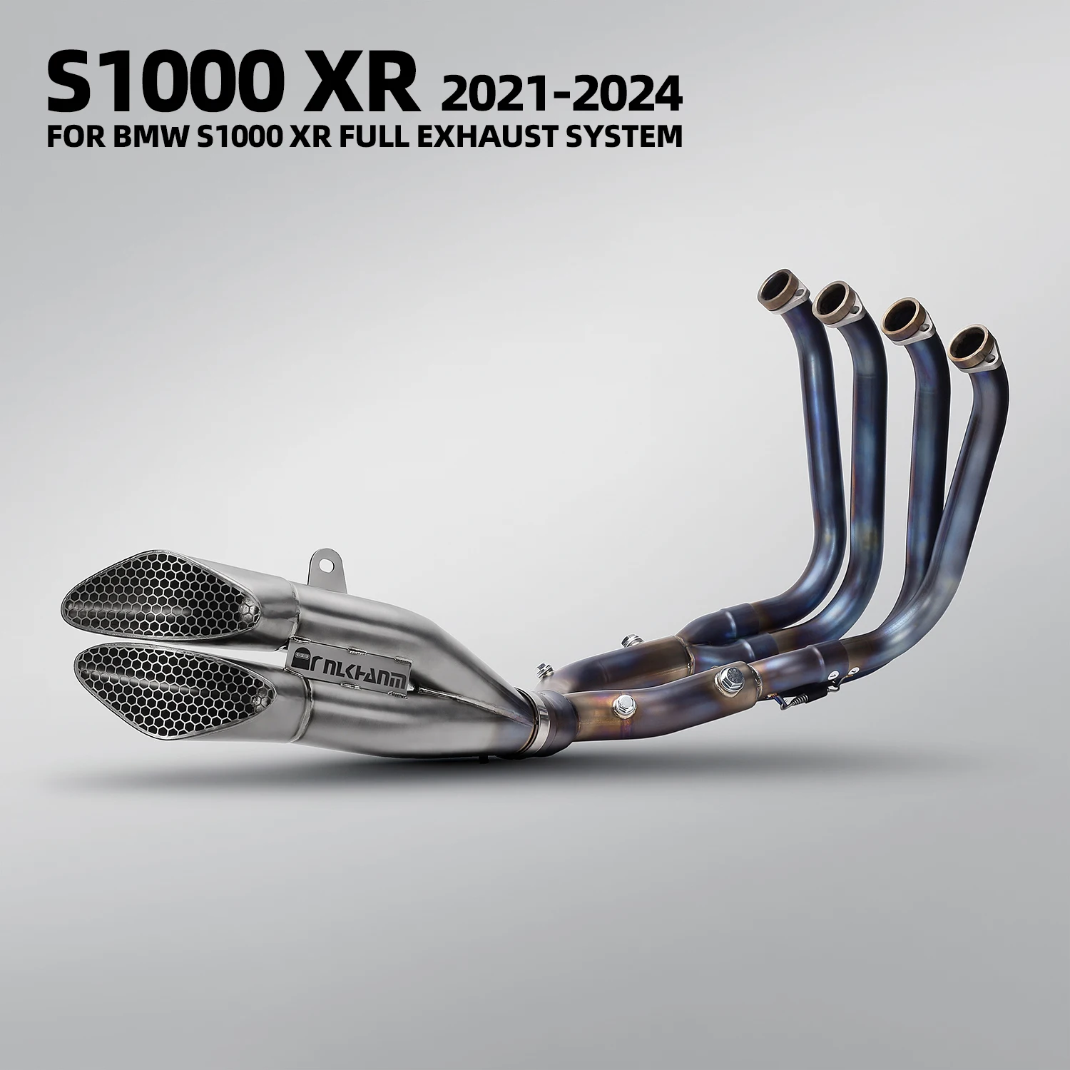 Полная выхлопная система из титанового сплава, мотоциклетный глушитель с двойным выходом и передней трубой без шнуровки для S1000XR 2019-2024
Полная выхлопная система из титанового сплава, мотоциклетный глушитель с двойным выходом и передней трубой без шнуровки для S1000XR 2019-2024