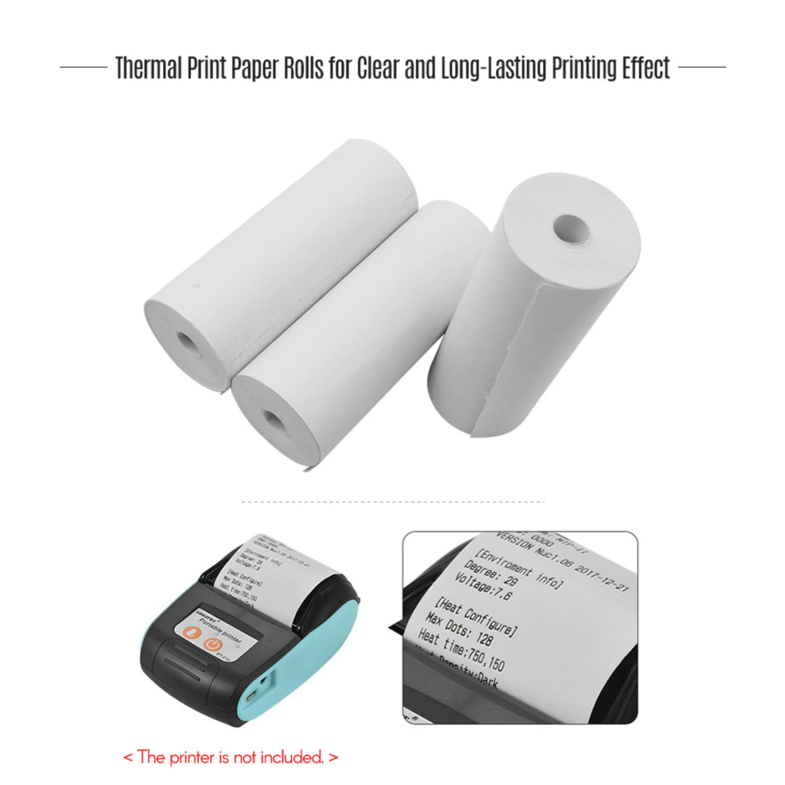 Receipt Paper Thermal Paper Rolls 80x30mm Receipt Paper Cash Register Paper Rolls for Supermarket POS Receipt Printer 6 Rolls
Receipt Paper Thermal Paper Rolls 80x30mm Receipt Paper Cash Register Paper Rolls for Supermarket POS Receipt Printer 6 Rolls