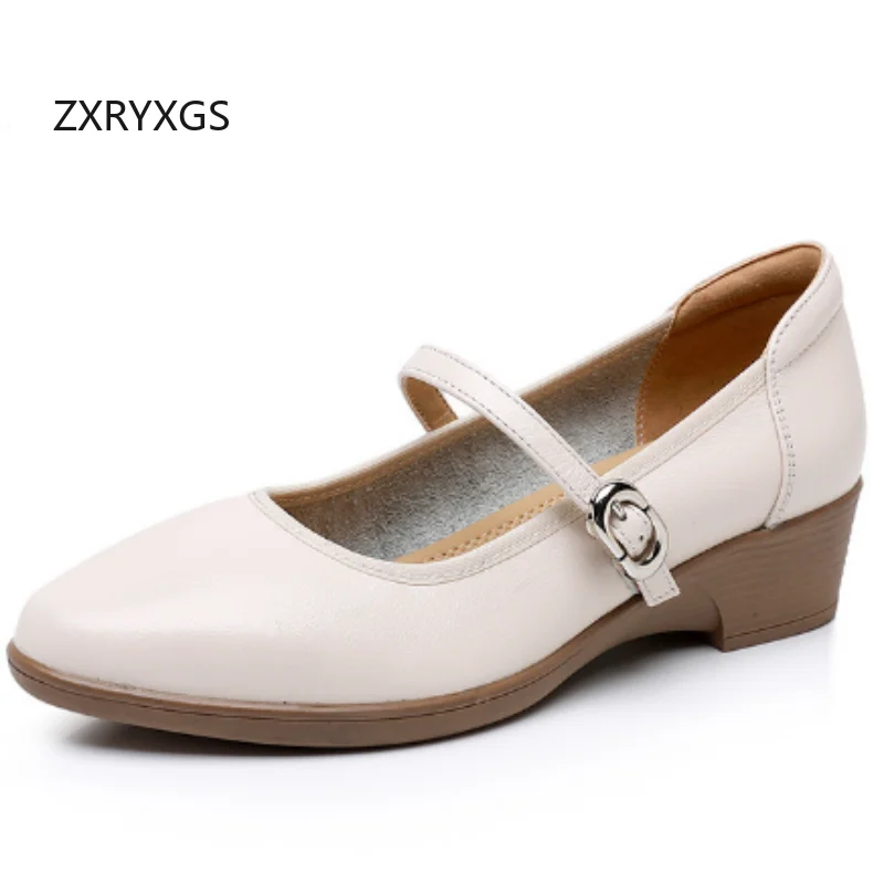 ZXRYXGS Top Cowhide Comfortable Wedges Mid Heels 2025 New Fashion Women Real Leather Shoes Black White Small Size Big Size 32-43
ZXRYXGS Top Cowhide Comfortable Wedges Mid Heels 2025 New Fashion Women Real Leather Shoes Black White Small Size Big Size 32-43