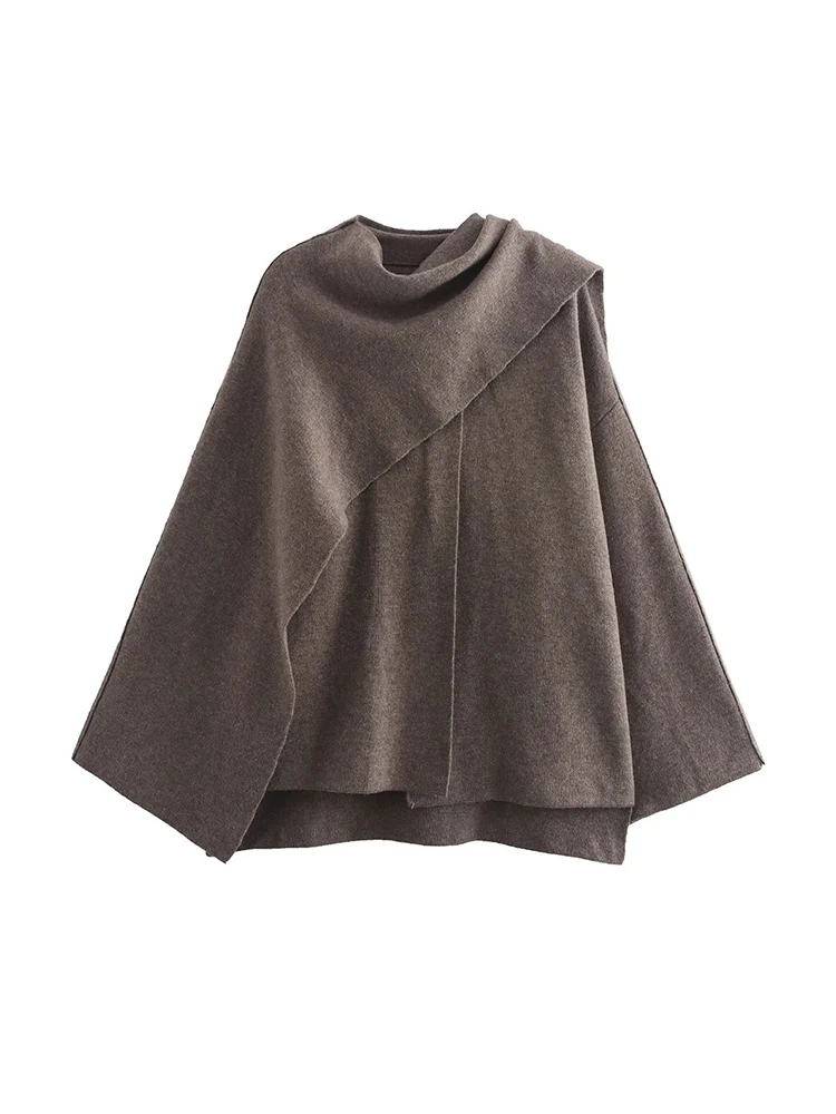 Женская осенне-зимняя модная повседневная куртка для ленивых поездок, вязаное свободное пальто, асимметричное элегантное шикарное пальто с шарфом и разрезом
Женская осенне-зимняя модная повседневная куртка для ленивых поездок, вязаное свободное пальто, асимметричное элегантное шикарное пальто с шарфом и разрезом