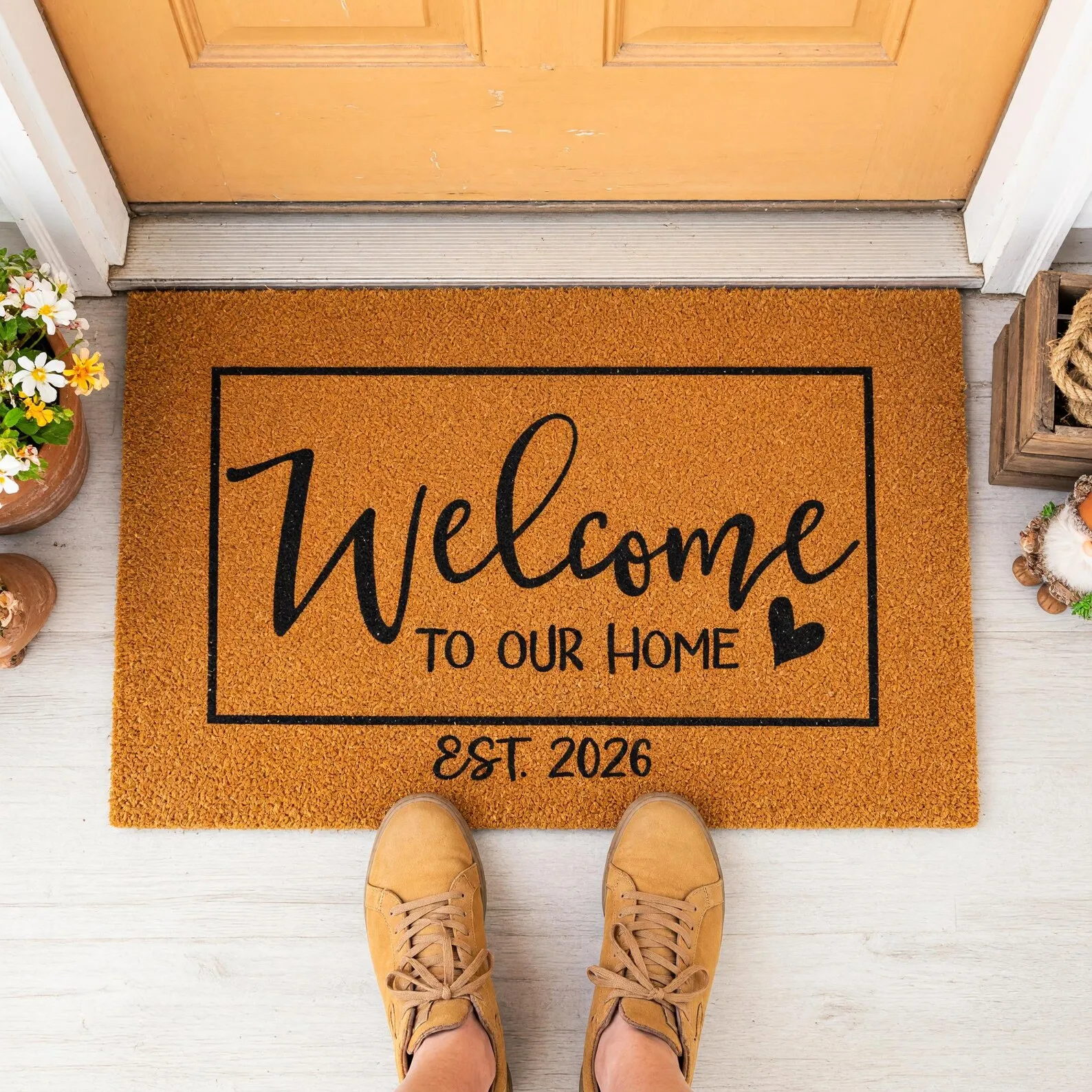 Personalized Welcome to Our Home Doormat Custom Established Date Name Word Coir Doormat Outdoor Floor Cabin Bathroom Welcome Rug
Personalized Welcome to Our Home Doormat Custom Established Date Name Word Coir Doormat Outdoor Floor Cabin Bathroom Welcome Rug