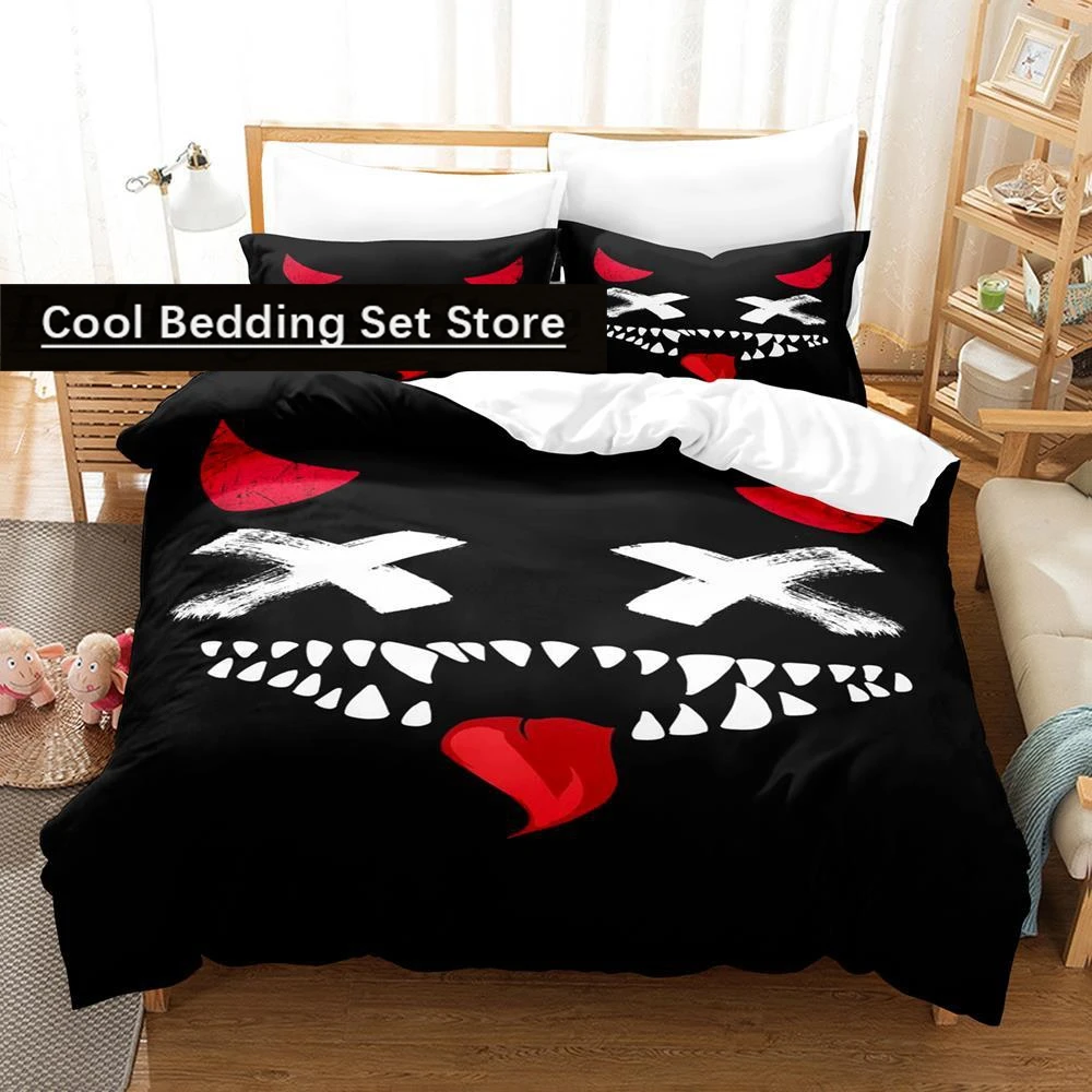 XOXO Devil Smiling Face Bedding Set Single Twin Full Queen King Size Bed Set Aldult Kid Bedroom Duvetcover Sets 3D Print 2022
XOXO Devil Smiling Face Bedding Set Single Twin Full Queen King Size Bed Set Aldult Kid Bedroom Duvetcover Sets 3D Print 2022