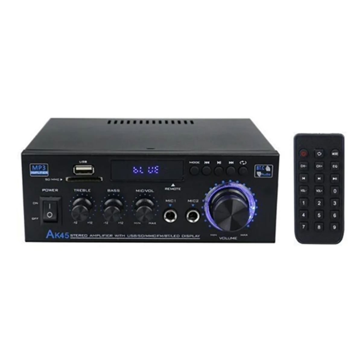 T06C-HiFi Digital Amplifier Bluetooth Amplifier 2.0 Bluetooth Surround Sound AMP Speaker for Home Car EU Plug
T06C-HiFi Digital Amplifier Bluetooth Amplifier 2.0 Bluetooth Surround Sound AMP Speaker for Home Car EU Plug