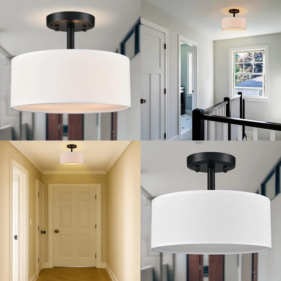 Modern Light Fixture Ceiling Mount Flush Mount Drum Ceiling Light Fixture 3 Light Semi Flush Mount Ceiling Light for Hallway Be
Modern Light Fixture Ceiling Mount Flush Mount Drum Ceiling Light Fixture 3 Light Semi Flush Mount Ceiling Light for Hallway Be