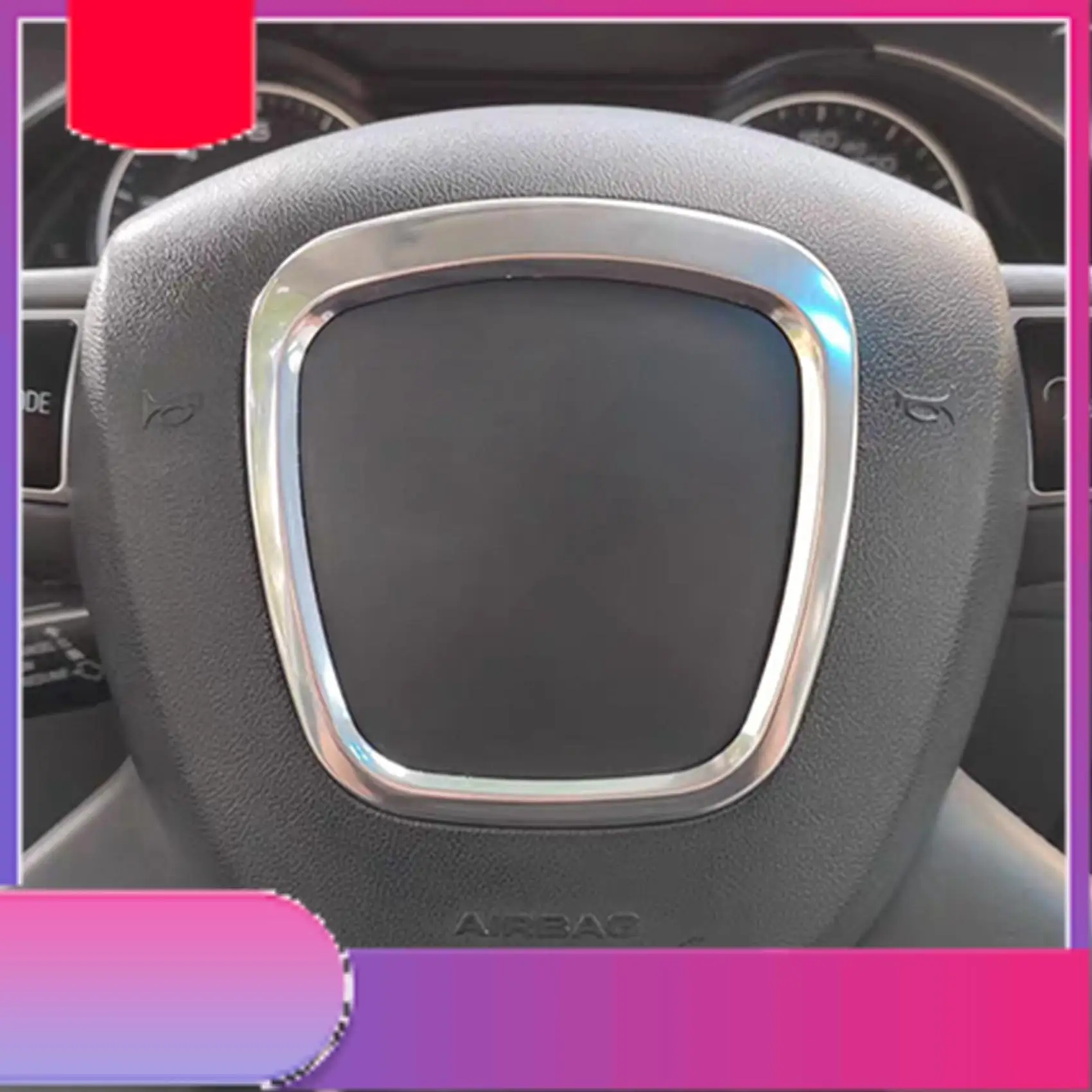 Автомобильная хромированная накладка на руль, эмблема, рамка, центрирующая наклейка с блестками для A3 A4 B6 B7 B8 A5 A6 C6 Q7 Q5-Y79A
Автомобильная хромированная накладка на руль, эмблема, рамка, центрирующая наклейка с блестками для A3 A4 B6 B7 B8 A5 A6 C6 Q7 Q5-Y79A