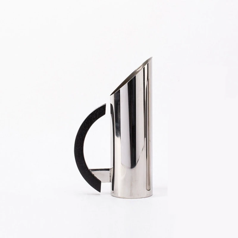 Modern art stainless steel wood handle kettle ornament, model house kitchen living room entrance
Modern art stainless steel wood handle kettle ornament, model house kitchen living room entrance