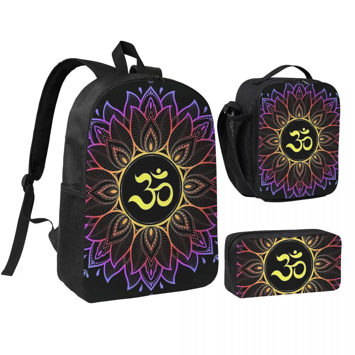 Gold Golden Mandala Om Yoga Aum Ohm Henna Backpack BookBag School Bag Computer Shoulder Bags 3ps Insulated Lunch Bag Pencil Case
Gold Golden Mandala Om Yoga Aum Ohm Henna Backpack BookBag School Bag Computer Shoulder Bags 3ps Insulated Lunch Bag Pencil Case