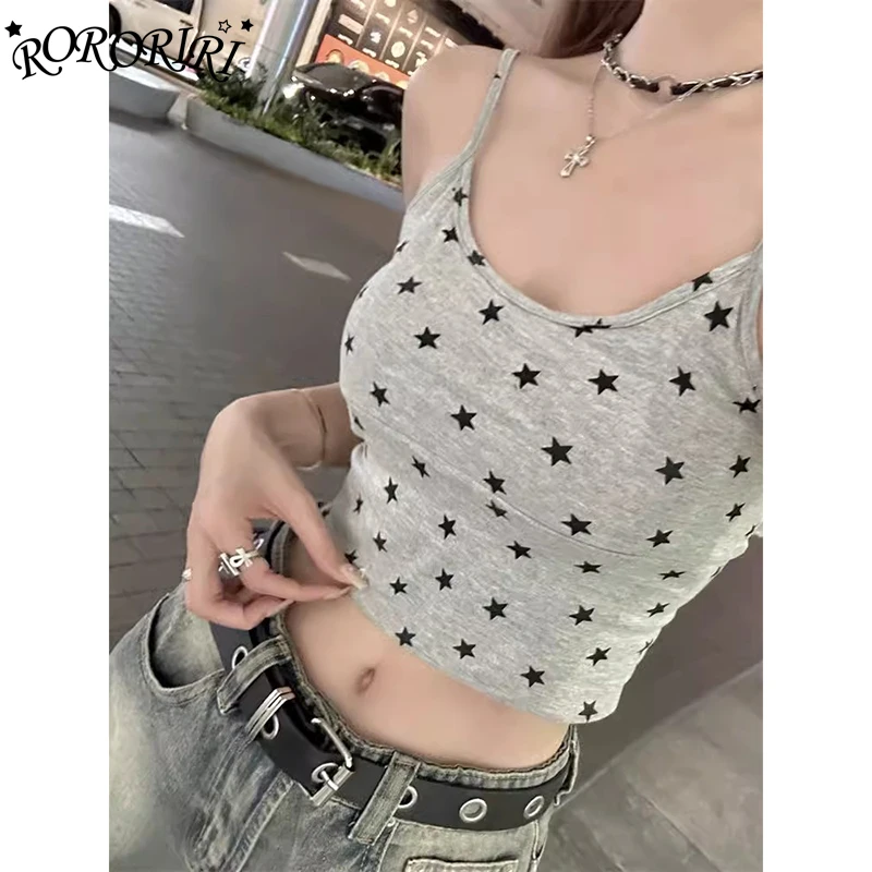 RORORIRI Y2k звёздочка, Женский облегающий кроп-топ на тонких бретельках, жилет без рукавов, пуловер, Детская футболка, Корейская уличная одежда
RORORIRI Y2k звёздочка, Женский облегающий кроп-топ на тонких бретельках, жилет без рукавов, пуловер, Детская футболка, Корейская уличная одежда