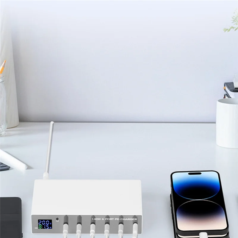 Ingenious-140W 6 In 1 Quick Charge Charger Fast Charger Station Charging 3.0 USB C For Laptop Type C 30W US Plug
Ingenious-140W 6 In 1 Quick Charge Charger Fast Charger Station Charging 3.0 USB C For Laptop Type C 30W US Plug
