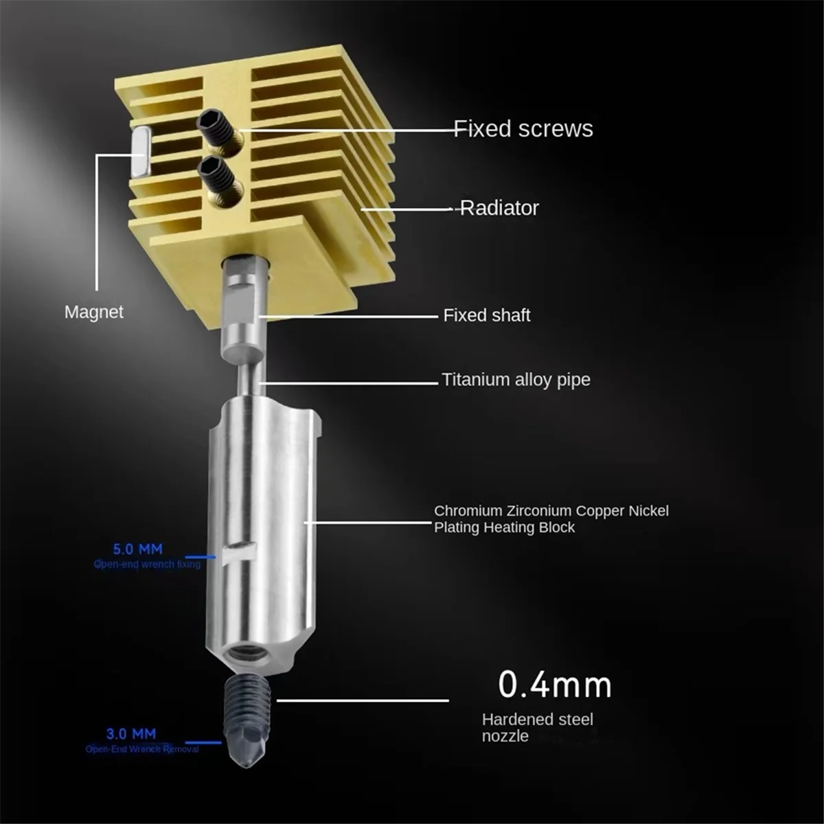 Обновление для Bambu Lab A1 Hotend A1, комплект сопел Hotend 0,4 мм, сменное сопло из закаленной стали, детали 3D-принтера
Обновление для Bambu Lab A1 Hotend A1, комплект сопел Hotend 0,4 мм, сменное сопло из закаленной стали, детали 3D-принтера