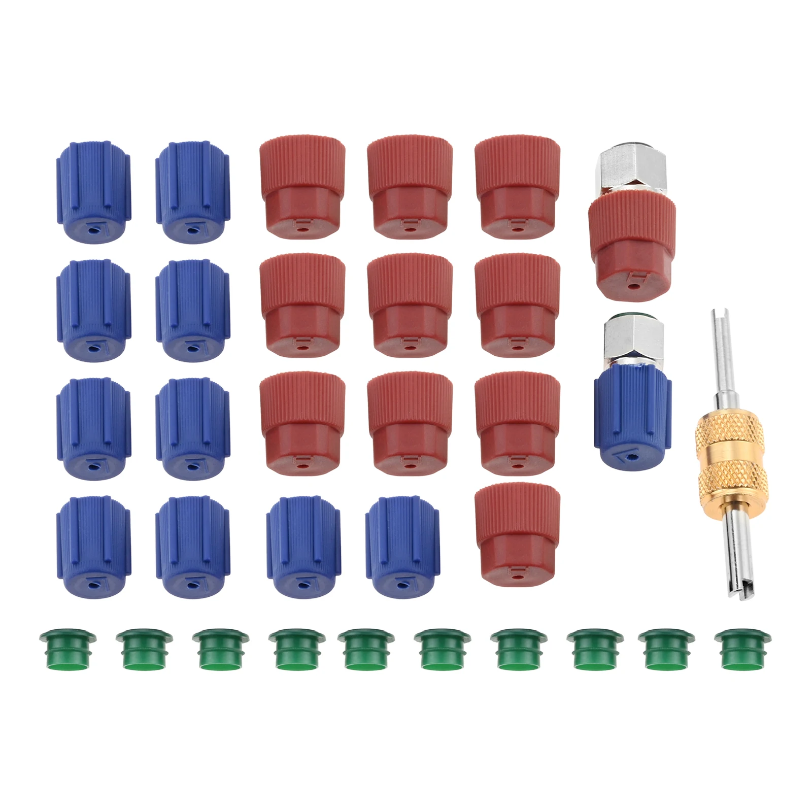 1 Set R12 To R134A A/C Retrofit Fitting Adapter Kit Aluminum Brass ABS For R12 To R134a Conversion Car Air Conditioner Tools
1 Set R12 To R134A A/C Retrofit Fitting Adapter Kit Aluminum Brass ABS For R12 To R134a Conversion Car Air Conditioner Tools