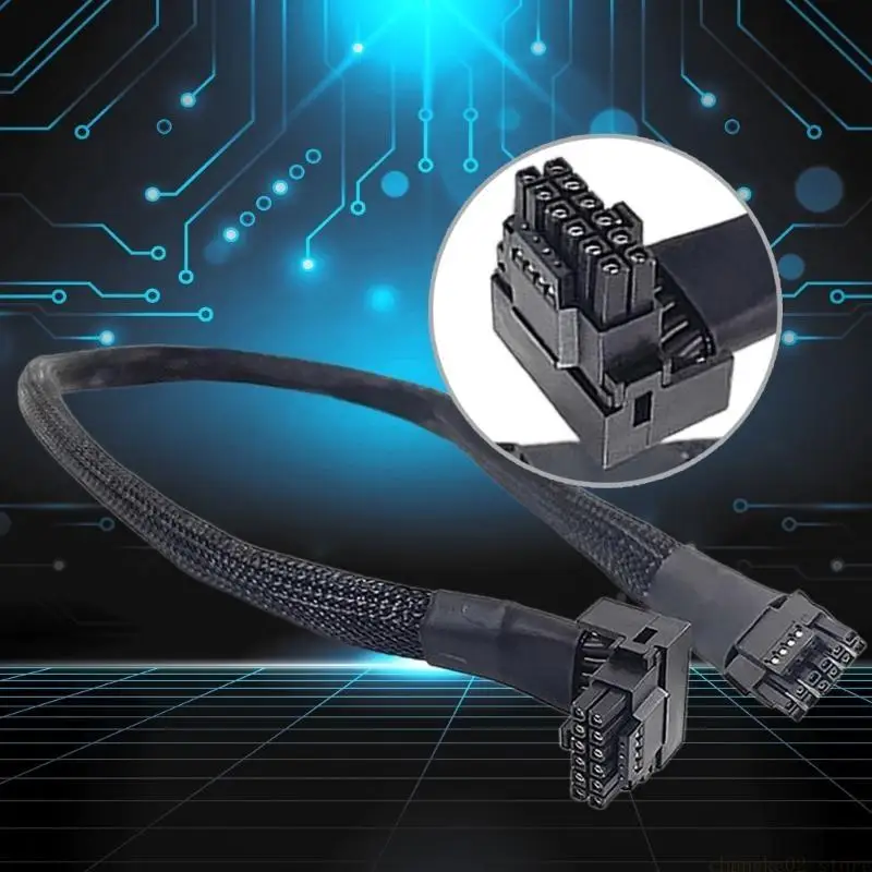 PCIe5.0 16AWG ATX3.0 12VHPWR Ethernets Cable 16PIN to 12+4Pin Male to Male Connector Cord PCIE5 Cable
PCIe5.0 16AWG ATX3.0 12VHPWR Ethernets Cable 16PIN to 12+4Pin Male to Male Connector Cord PCIE5 Cable