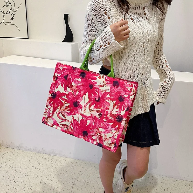 Embroidered Floral Canvas Tote Bag Women's Casual Shoulder Bag Large Capacity Underarm Bag Summer Handbag Trending Female Bags
Embroidered Floral Canvas Tote Bag Women's Casual Shoulder Bag Large Capacity Underarm Bag Summer Handbag Trending Female Bags