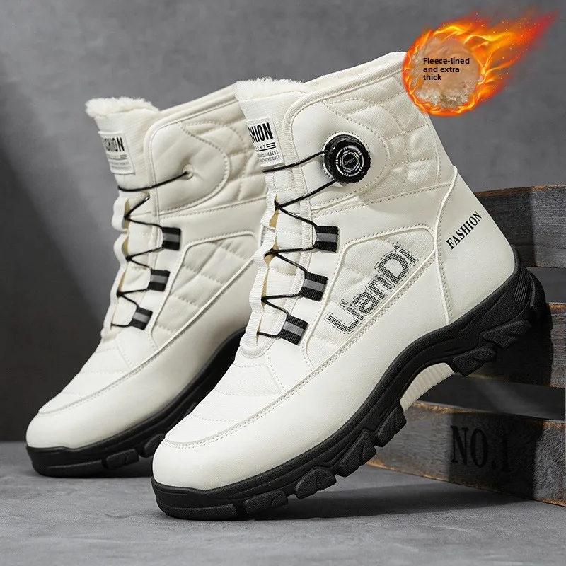 Large Size Men's Winter Sports Shoes New Thick Soled Thick Wool Warm Snow Boots Men's Short Boots Rotating Buckle Hiking Shoes
Large Size Men's Winter Sports Shoes New Thick Soled Thick Wool Warm Snow Boots Men's Short Boots Rotating Buckle Hiking Shoes