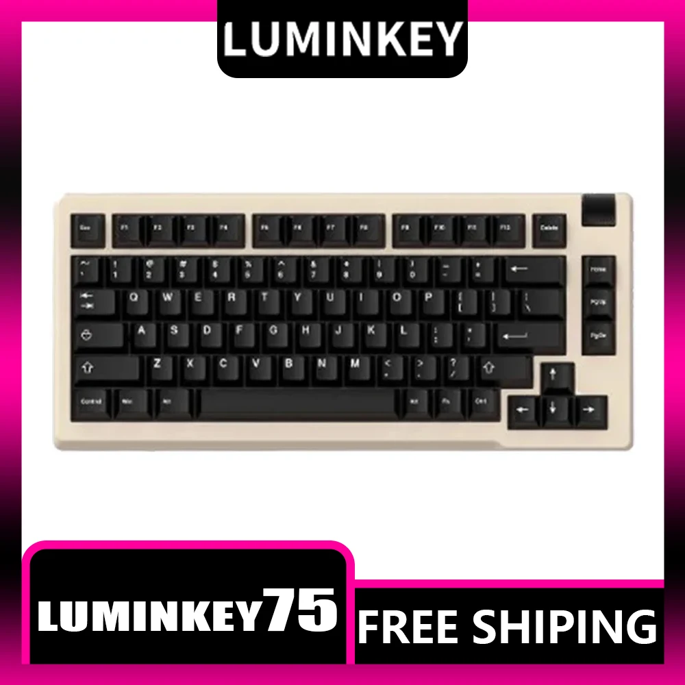 Механическая клавиатура Luminkey75, алюминиевый однорежимный беспроводной комплект, игровая клавиатура с прокладкой горячей замены, 81 клавиша, аксессуары для ПК, для геймеров
Механическая клавиатура Luminkey75, алюминиевый однорежимный беспроводной комплект, игровая клавиатура с прокладкой горячей замены, 81 клавиша, аксессуары для ПК, для геймеров