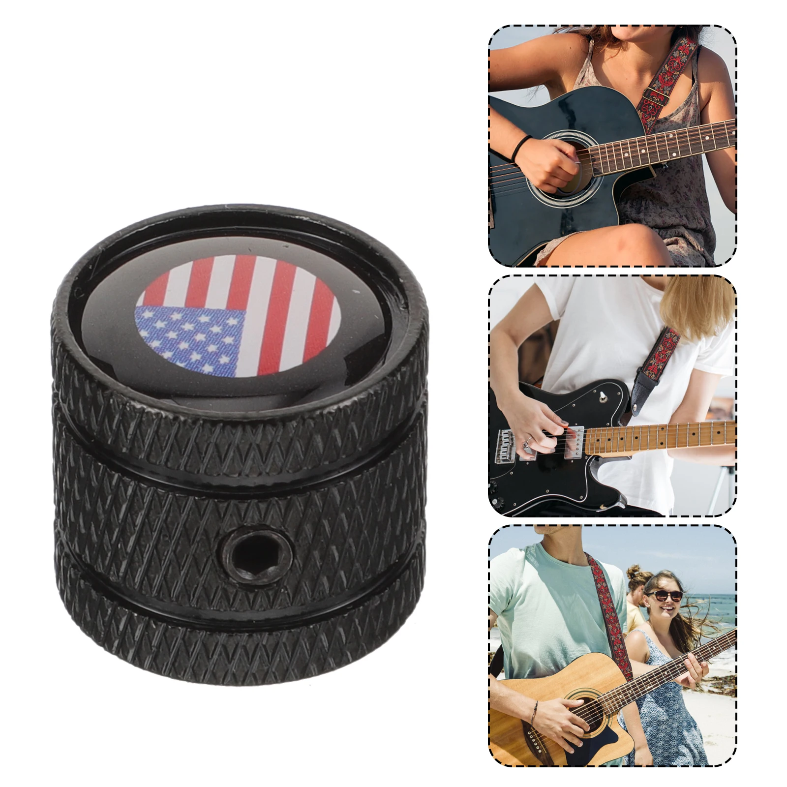 3pcs Electric Guitar Bass Knobs Volume Tone Control Caps American Flag Pattern Alloy Material Replacement Parts
3pcs Electric Guitar Bass Knobs Volume Tone Control Caps American Flag Pattern Alloy Material Replacement Parts