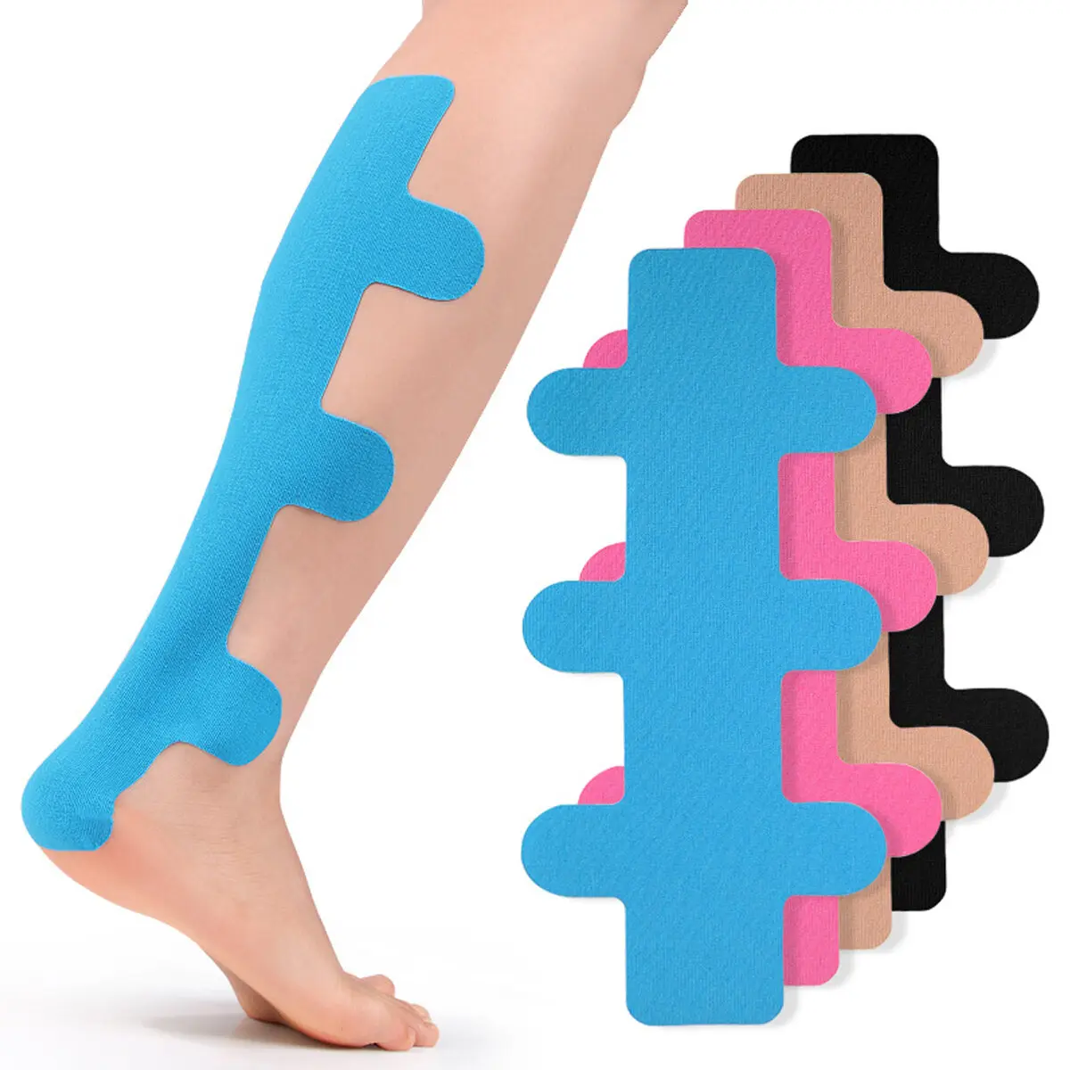 5Pcs Pre Cut Kinesiology Tape Elastic Exercise Muscle Patch Type I Waterproof and Breathable Sports Fitness Intramuscular Tape
5Pcs Pre Cut Kinesiology Tape Elastic Exercise Muscle Patch Type I Waterproof and Breathable Sports Fitness Intramuscular Tape
