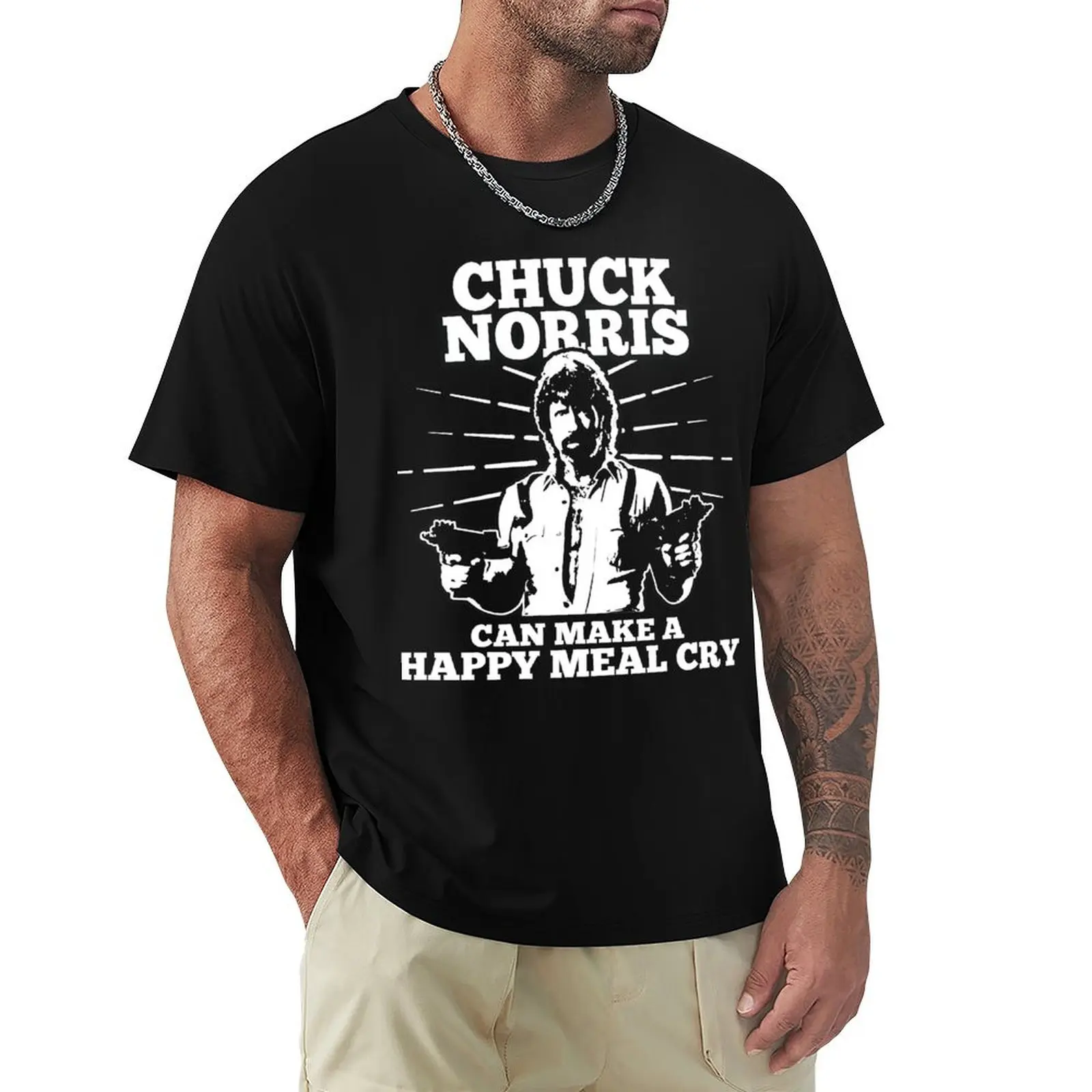 Chuck Norris Meal Cry For Fans T-Shirt oversize t-shirts man gifts for boyfriend Aesthetic clothing mens clothes
Chuck Norris Meal Cry For Fans T-Shirt oversize t-shirts man gifts for boyfriend Aesthetic clothing mens clothes