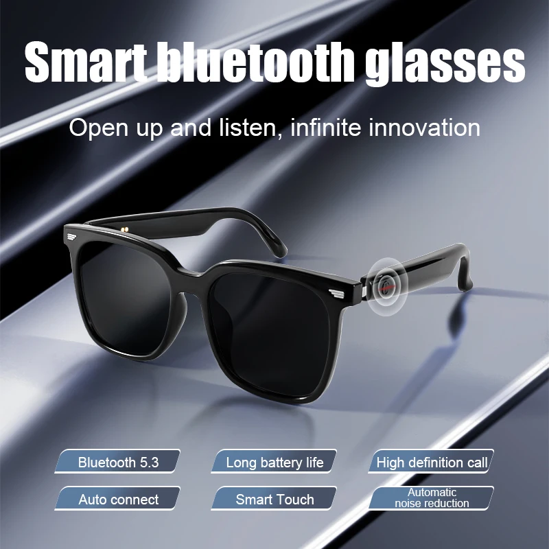 New Smart Touch Screen Bluetooth Glasses Bluetooth Call Music Player Voice Assistant Outdoor Sunglasses Waterproof Smart Glasses 
New Smart Touch Screen Bluetooth Glasses Bluetooth Call Music Player Voice Assistant Outdoor Sunglasses Waterproof Smart Glasses