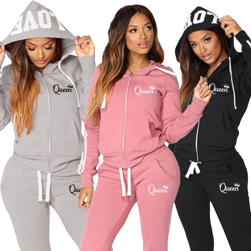 Spring Autumn Women Sweatshirt Set Solid Color Casual Zipper Hoodies Daily Gym Jogging 2 Pieces Set New Woman Pant Sets
Spring Autumn Women Sweatshirt Set Solid Color Casual Zipper Hoodies Daily Gym Jogging 2 Pieces Set New Woman Pant Sets