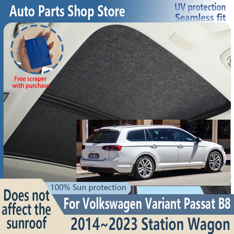 For Volkswagen Variant Passat 2014~2023 Electrostatic Adsorption Suede Fabric Car Panoramic Sunroof Insulation Roof Visor Anti-U
For Volkswagen Variant Passat 2014~2023 Electrostatic Adsorption Suede Fabric Car Panoramic Sunroof Insulation Roof Visor Anti-U