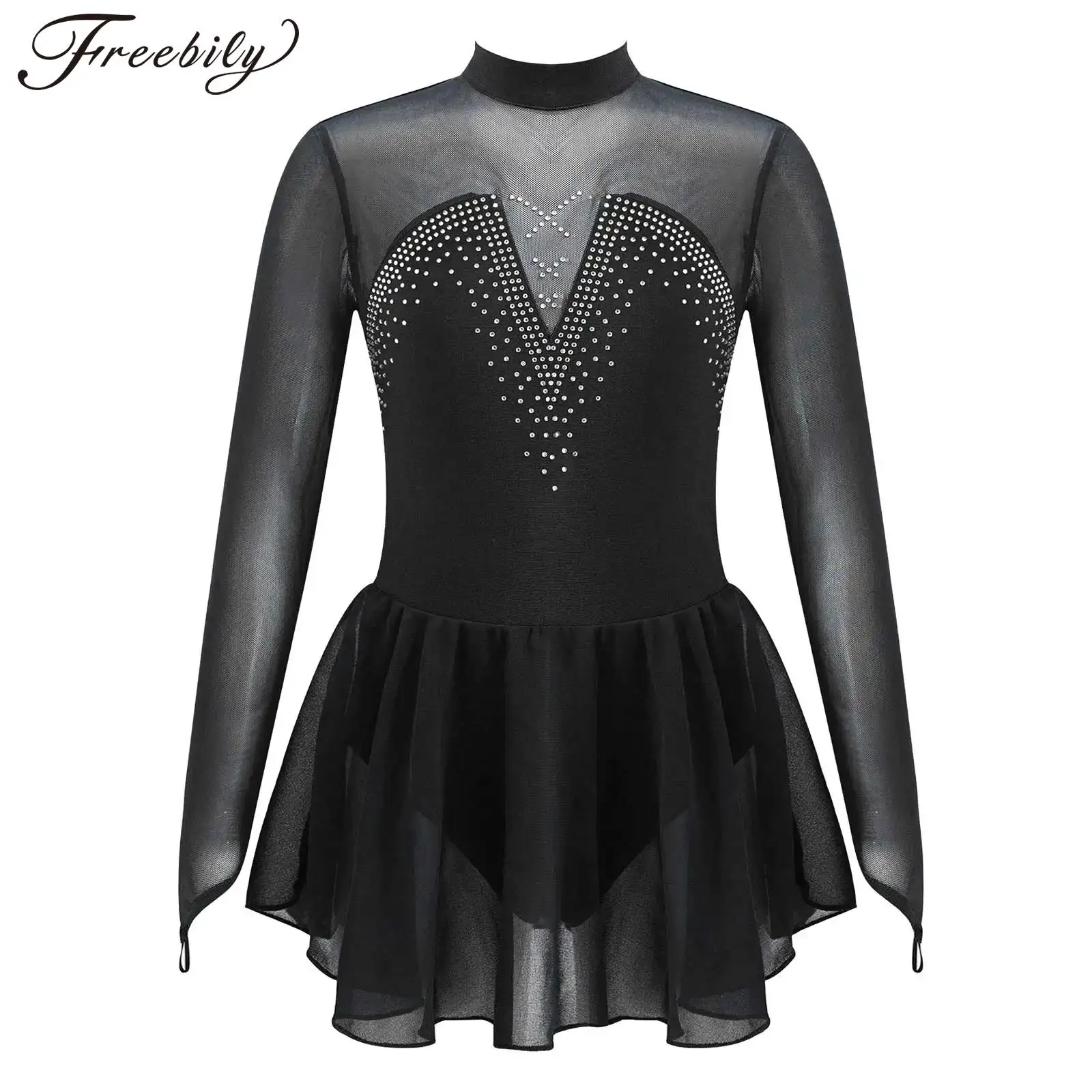 Kids Teens Ballet Gymnastics Leotard Dress Girls Rhinestone Figure Skating Dress Costume Children Stage Performing Dance Wear
Kids Teens Ballet Gymnastics Leotard Dress Girls Rhinestone Figure Skating Dress Costume Children Stage Performing Dance Wear