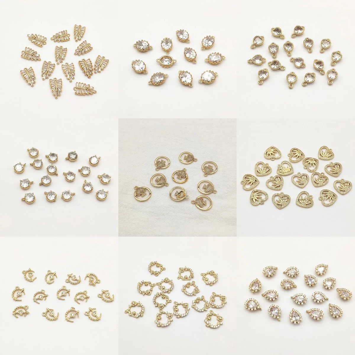 New Arrival! 50pcs Copper Pendants Cubic Zirconia Charm For Handmade Necklace/Earrings DIY Parts,Jewelry Accessories Findings
New Arrival! 50pcs Copper Pendants Cubic Zirconia Charm For Handmade Necklace/Earrings DIY Parts,Jewelry Accessories Findings