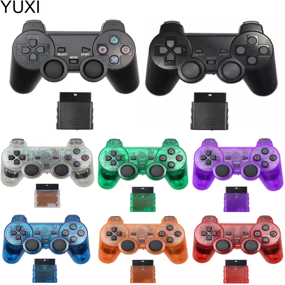 YUXI 1Set Transparent Color Wireless Gamepad For PS2 2.4G Vibration Joystick Blutooth Controller For PS2 Joypad
YUXI 1Set Transparent Color Wireless Gamepad For PS2 2.4G Vibration Joystick Blutooth Controller For PS2 Joypad