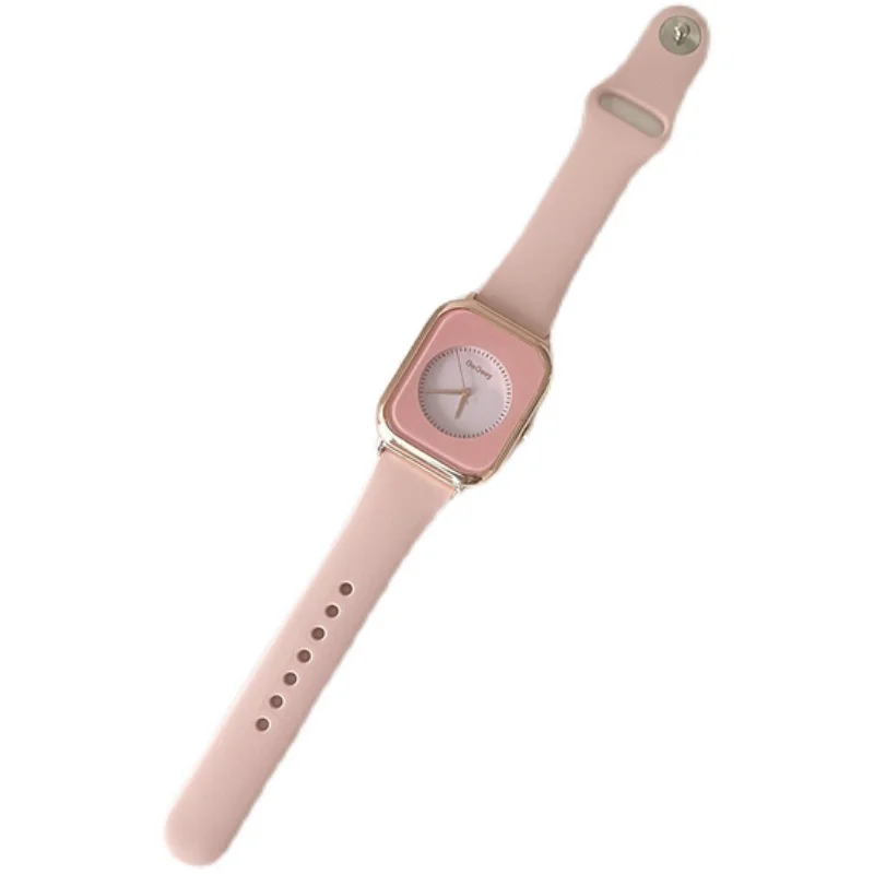 Fashion Small Square Watch Female Simple Temperament Jelly Silicone Belt Female Watch
Fashion Small Square Watch Female Simple Temperament Jelly Silicone Belt Female Watch