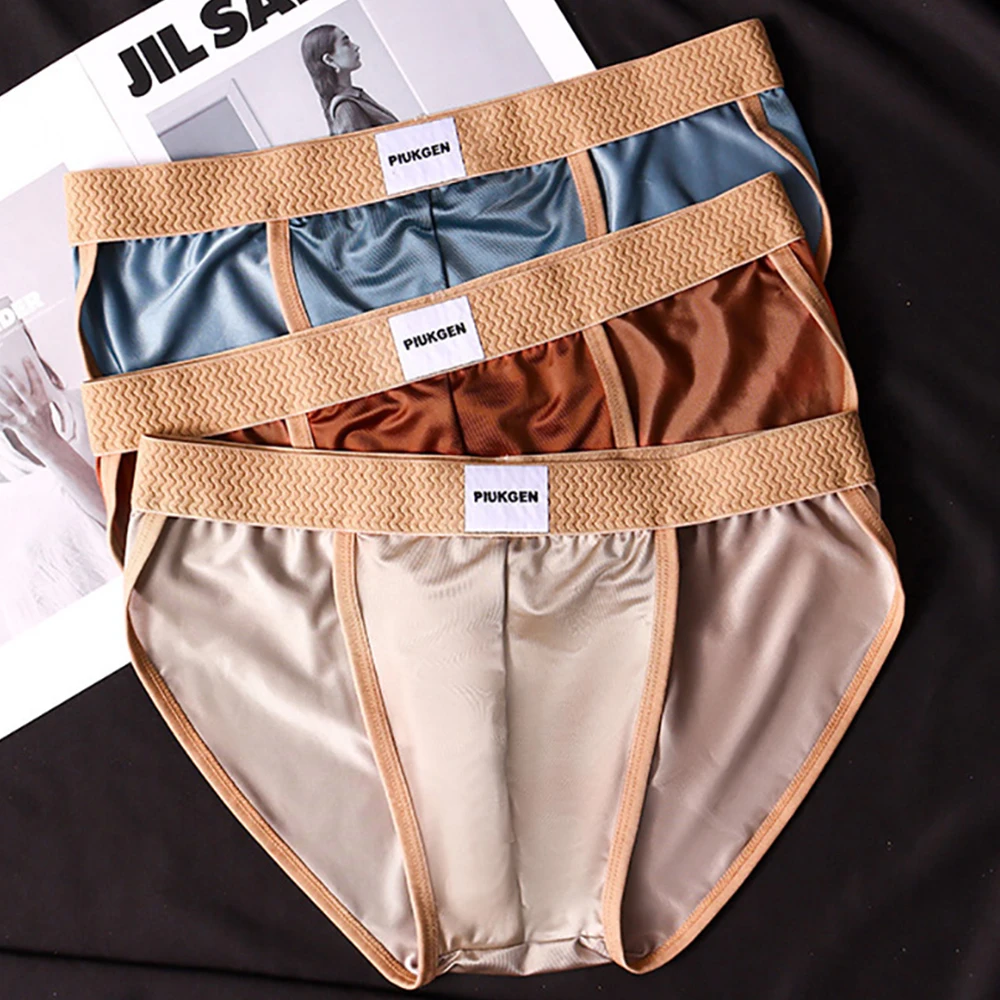 3PCS/Pack L-4XL Luxury Satin-like Briefs Antibacterial Breathable Silk Crotch Man Undrewear Cool Comfort Ice Silk Men's Panties
3PCS/Pack L-4XL Luxury Satin-like Briefs Antibacterial Breathable Silk Crotch Man Undrewear Cool Comfort Ice Silk Men's Panties