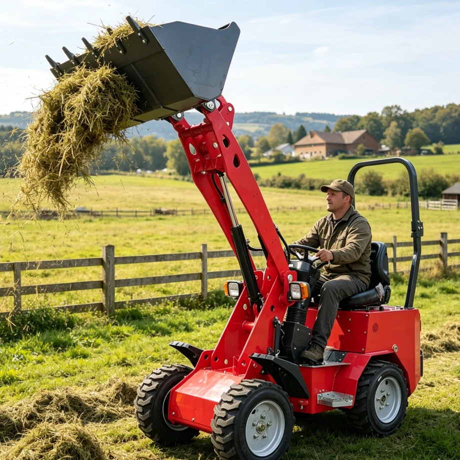 Mini Wheel Loader Compact Front End Loader Small Articulated Loader for Farming Gardening Landscaping Digging
Mini Wheel Loader Compact Front End Loader Small Articulated Loader for Farming Gardening Landscaping Digging
