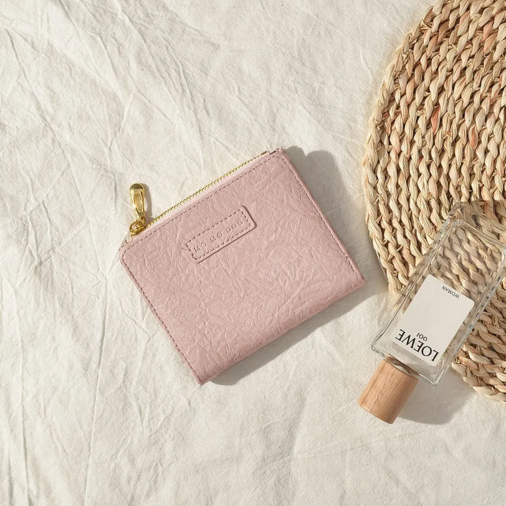 Fashion Leather Short Wallet Small Solid Color Coin Purse Large capacity Card Bag Women 
Fashion Leather Short Wallet Small Solid Color Coin Purse Large capacity Card Bag Women