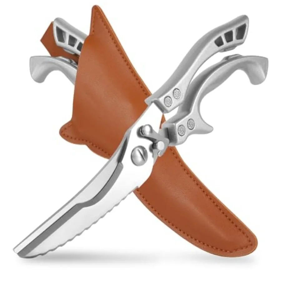 Upgrade Heavy Duty Stainless Steel Kitchen Scissors - Professional Poultry Shears for Bone, Meat, Chicken, Fish, Turkey, Vegeta
Upgrade Heavy Duty Stainless Steel Kitchen Scissors - Professional Poultry Shears for Bone, Meat, Chicken, Fish, Turkey, Vegeta