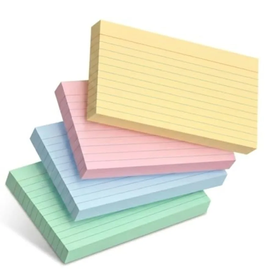 5", 180 Lined Index Cards, Note Cards, Flash Cards Study Cards, Notecards for Studying, Ruled Flashcards for Studying
5", 180 Lined Index Cards, Note Cards, Flash Cards Study Cards, Notecards for Studying, Ruled Flashcards for Studying