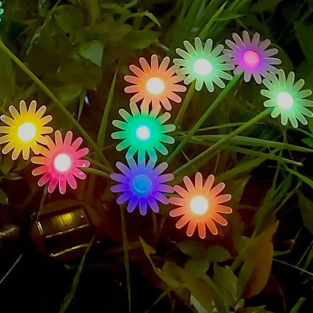 LED Solar Lamp Solar Daisy Lights Ground Plug Simulation Flower Solar Lawn Lights Solar Powered 6/8/10 LED Pathway Lighting
LED Solar Lamp Solar Daisy Lights Ground Plug Simulation Flower Solar Lawn Lights Solar Powered 6/8/10 LED Pathway Lighting