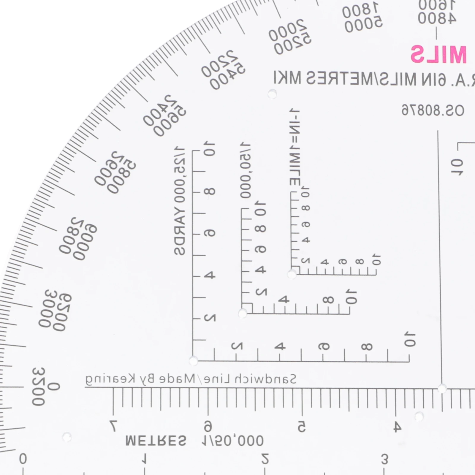 Military Protractor Accurate Angle Measure Wear Resistant Acrylic Ruler Professional Training Tool Army Accessories
Military Protractor Accurate Angle Measure Wear Resistant Acrylic Ruler Professional Training Tool Army Accessories
