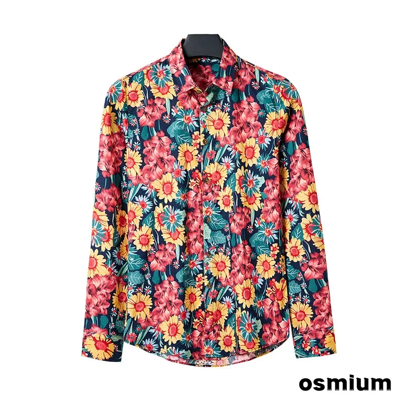 Boys Spring Flower Shirt Button Up Long Sleeve Single Breasted Floral Print Shirt Men Holiday Hawaiian Beachwear Plus Size 5xl
Boys Spring Flower Shirt Button Up Long Sleeve Single Breasted Floral Print Shirt Men Holiday Hawaiian Beachwear Plus Size 5xl