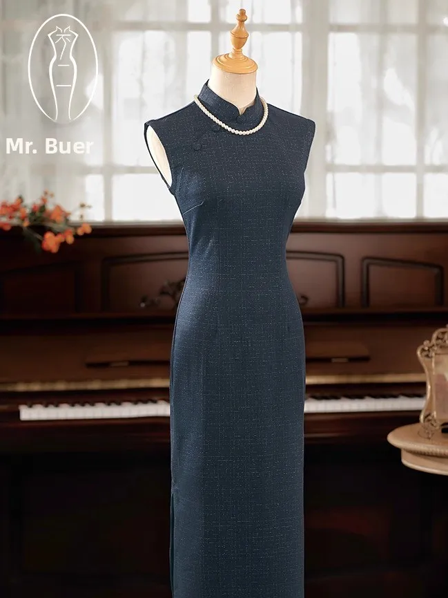Blue Young Style Dress Chinese New Version Daily Wear Formal Gown Elegant Spring Autumn Polyester Fiber Long Skirt
Blue Young Style Dress Chinese New Version Daily Wear Formal Gown Elegant Spring Autumn Polyester Fiber Long Skirt