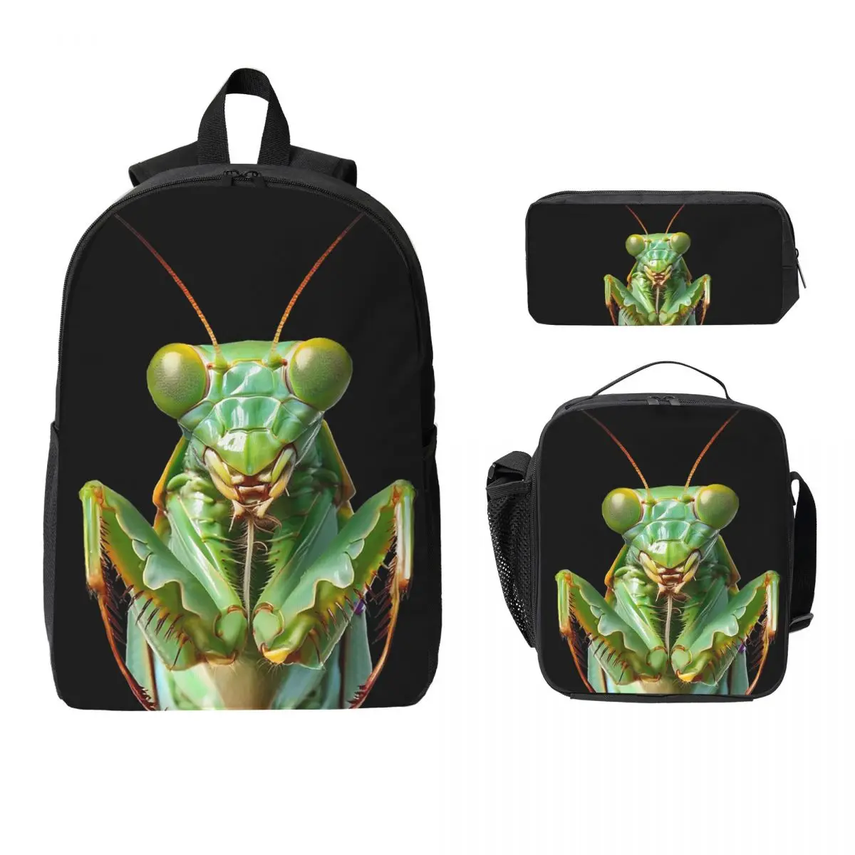 Green Praying Mantis, Eerie Insect Art Backpack BookBag School Bag Computer Shoulder Bags 3ps Insulated Lunch Bag Pencil Case
Green Praying Mantis, Eerie Insect Art Backpack BookBag School Bag Computer Shoulder Bags 3ps Insulated Lunch Bag Pencil Case