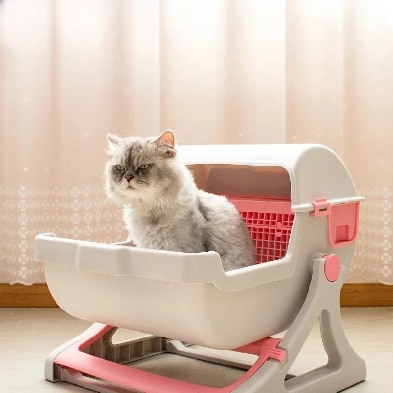 Large cat litter box semi-sealed anti-sand splash cat toilet pet supplies Daquan
Large cat litter box semi-sealed anti-sand splash cat toilet pet supplies Daquan