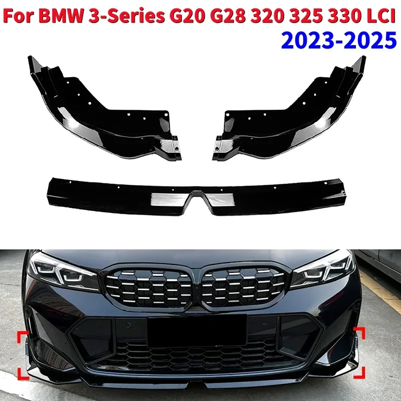 Glossy Black Car Front Bumper Lip Diffuser Spoiler for BMW 3-Series G20 G28 320 325 330 Car Front Bumper Lip Cover Trim Strip 
Glossy Black Car Front Bumper Lip Diffuser Spoiler for BMW 3-Series G20 G28 320 325 330 Car Front Bumper Lip Cover Trim Strip