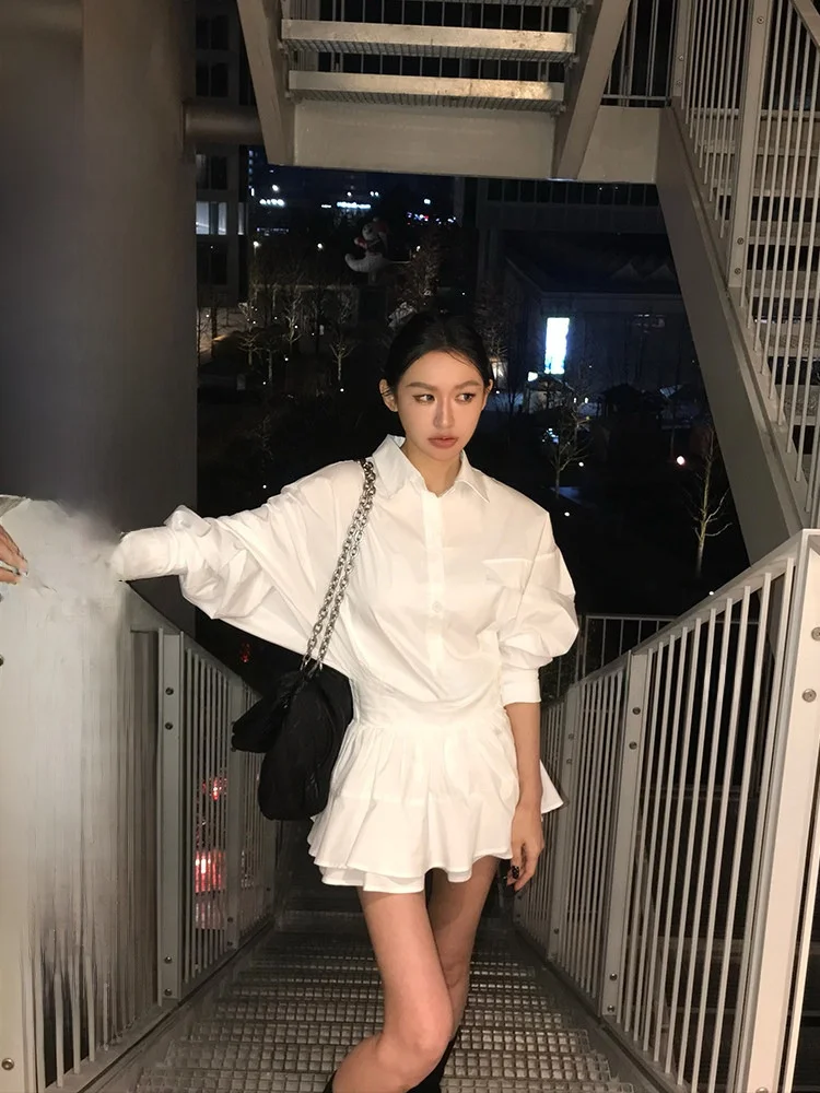 Комплект из рубашки и короткой юбки Skkk Store против морщин, женский, модный, осенне-летний, новинка, удобный, дышащий, из смесового хлопка
Комплект из рубашки и короткой юбки Skkk Store против морщин, женский, модный, осенне-летний, новинка, удобный, дышащий, из смесового хлопка