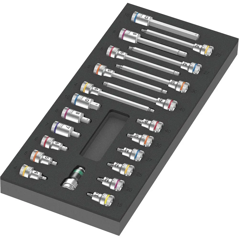 3/8 Bit Socket Set, 22-Piece, High-Quality OAM Insert Zyklop
3/8 Bit Socket Set, 22-Piece, High-Quality OAM Insert Zyklop
