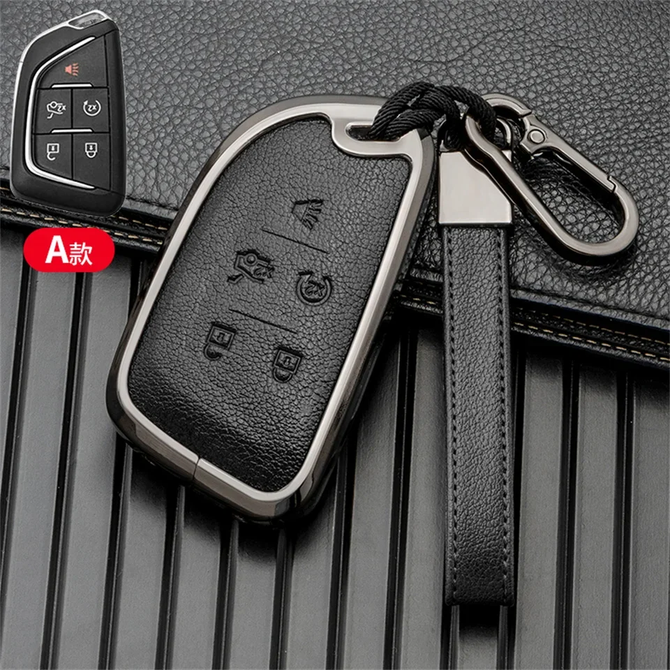 Zinc Alloy Car Remote Key Case Keyless Fob Cover Holder Bag Key Chain For Cadillac CT5 2019 2020 5 Buttons Smart Key Car Styling
Zinc Alloy Car Remote Key Case Keyless Fob Cover Holder Bag Key Chain For Cadillac CT5 2019 2020 5 Buttons Smart Key Car Styling