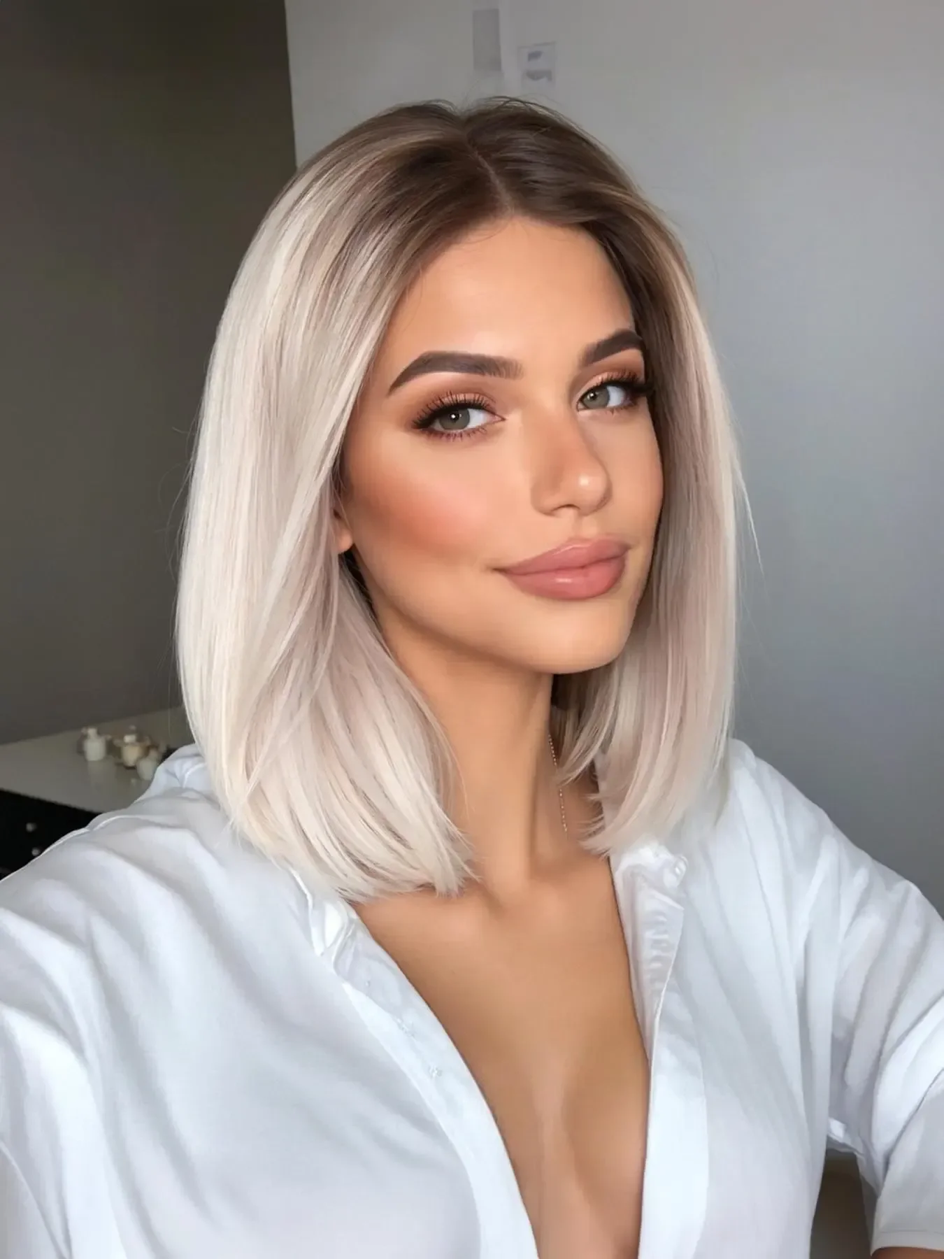 Short Straight Wigs for Women, Gorgeous Fluffy Blonde Highlight Bob Wig without Bangs, Synthetic Lace Front Wigs for Party
Short Straight Wigs for Women, Gorgeous Fluffy Blonde Highlight Bob Wig without Bangs, Synthetic Lace Front Wigs for Party