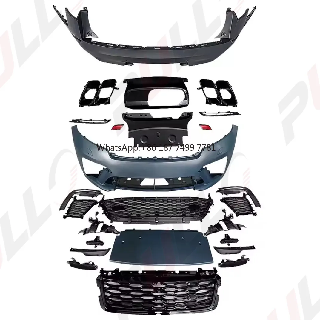 Комплект кузова для . Range Rover Velar 17-21 Изменение в стиле SVA включают передний и задний бампер с решеткой и хвостовым горлом.
Комплект кузова для . Range Rover Velar 17-21 Изменение в стиле SVA включают передний и задний бампер с решеткой и хвостовым горлом.