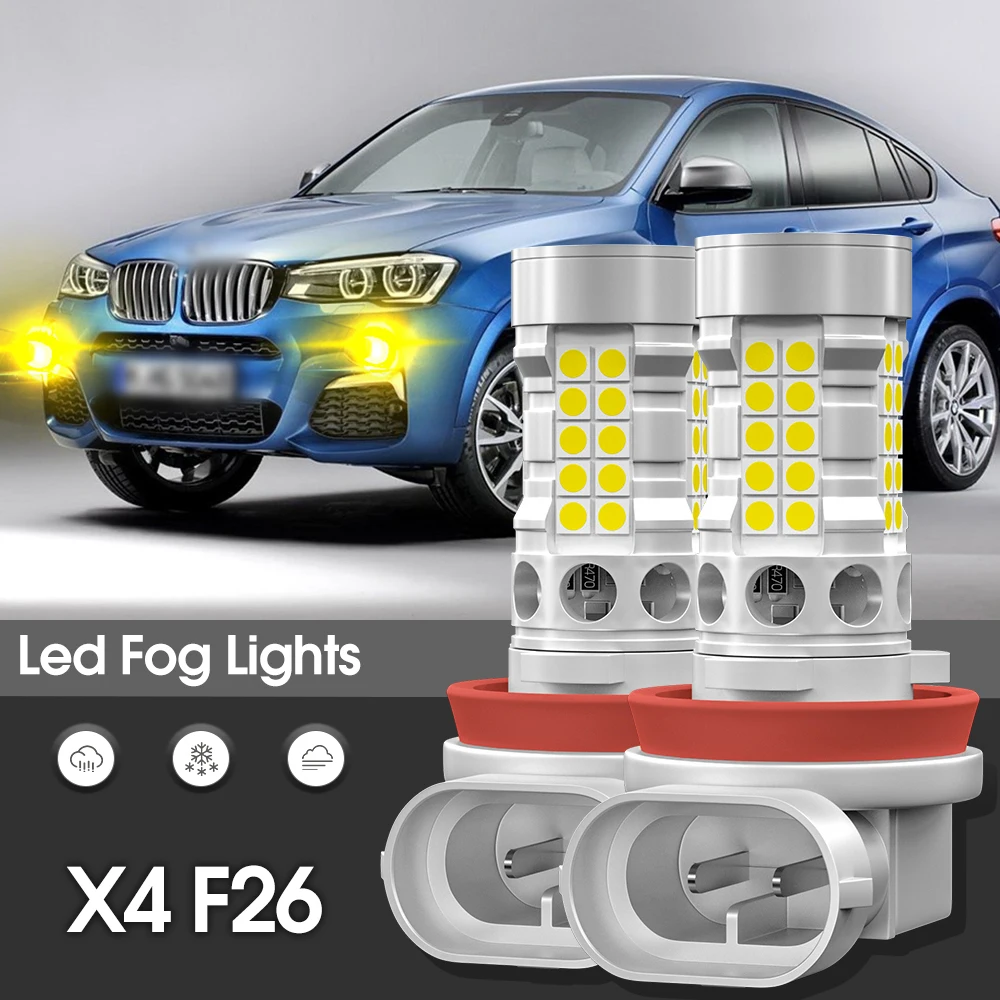 Светодиодные противотуманные фары Canbus, 2 шт., аксессуары для BMW X4 F26 2014 2015 2016 2017 2018
Светодиодные противотуманные фары Canbus, 2 шт., аксессуары для BMW X4 F26 2014 2015 2016 2017 2018
